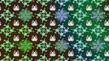 Güzel kumaş deseni. Hoş bir çiçek geçmişi var. Raster illüstrasyonu. Küçük çiçekte çizim deseni.