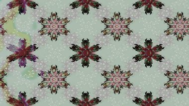 Tekrar eden çiçek arkaplanı, zarif çiçek duvar kağıdı. Renkler üzerine çiçek desenli eskiz, el yapımı papatyalar, papatyalar..