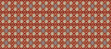 Lüks, kraliyet ve Viktorya dönemi konsepti. Kırmızı, kahverengi ve bej renklerdeki altın desenli altın elementler. Raster klasik barok çiçeksiz altın desenli. Süsleme.