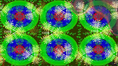 Küçük çiçekteki sevimli çiçek deseni. Varicolo Raster çizimi. Birçok soyut çiçekli tropikal çizim deseni.