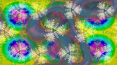 Yaz çiçekleri teması. Renkler. Suluboya resim taklit Raster çizimi. Klasik çiçekler. El çizimi soyut süslü elementler.