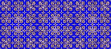 Klasik raster sarısı, kusursuz desen. Geleneksel oryantasyon süsü. Klasik klasik klasik arka plan. Mor, mavi ve bej renklerde altın elementlerle kusursuz desen.