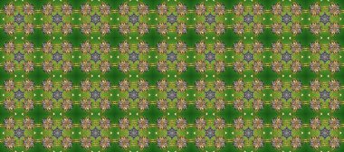 Raster altın çiçek süsü brokar kumaş ve cam desenli. Altın elementli yeşil, gri ve kahverengi renkler. Kusursuz altın desen. Çiçek desenli altın metal..