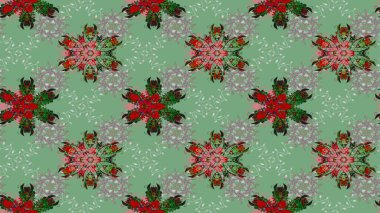 Raster güzel bir çiçek deseni çizmiş. Tatil havası. Renkli çiçekler. Bahar mevsimi. Nazik romantik baskı.