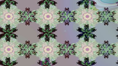 Renkli çiçekler. Çiçekli karalama şeklinde Raster çiçek deseni. Nazik, sevimli çiçek arkaplanı..