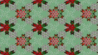 Raster güzel bir çiçek deseni çizmiş. Tatil havası. Renkli çiçekler. Bahar mevsimi. Nazik romantik baskı.