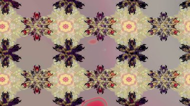 Nazikçe, rengarenk bahar çiçekleri. Raster illüstrasyonu. Raster deseni. Patlayan çiçekler soyut yerleştirilmiş.