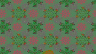 Bahar çiçekleriyle güzel bir çiçek deseni çizmişsin. Güzel kumaş deseni. Raster illüstrasyonu.