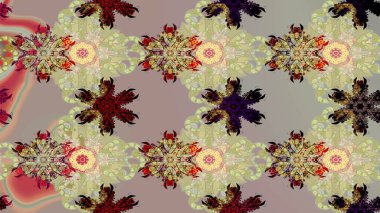 Çiçekli çiçek deseni, suluboya. Raster deseni. Süslü kumaş deseni.