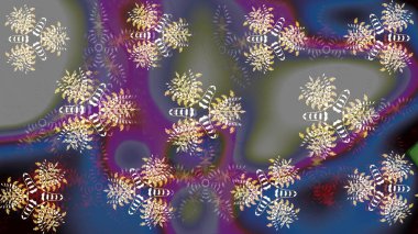 Klasik tropikal doğal elementlerin suluboya seti. Egzotik çiçekler, gri renkte botanik parlak klasik doğa. Raster illüstrasyonu.