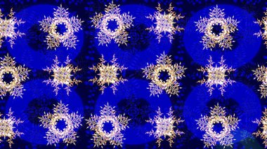 Mavi renkte etnik çiçeklerle süslenmiş zarif bir eskiz. Asya Tekstil 'inde Raster Çiçek İllüstrasyonu.