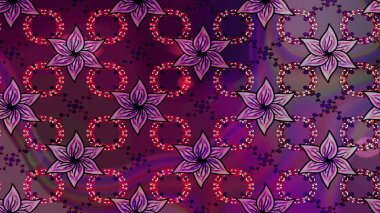 Çiçekler suluboya eskiz deseni. Raster Stili kumaş deseni.