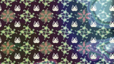 Çiçekli eskiz çizimi. Mor renkli çiçekler. Renkli Yaz Temalı eskiz kalıbı. Düz Çiçek Elementleri Tasarımı.