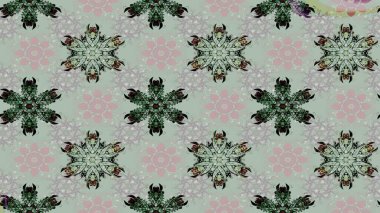 Kızılderili desenli desenli desenli şal deseni. Etnik Mandala süsü. Raster Henna dövme stili. Tekstil, tebrik kartı, boyama kitabı, telefon kılıfı baskısı için kullanılabilir.