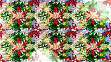 Çiçekli çizim şekli. Tarafsız, yeşil ve bej renkli çiçekler. Renkli Bahar Teması eskiz kalıbı. Düz Çiçek Elementleri Tasarımı.