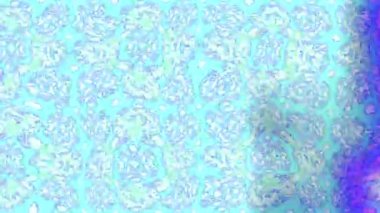 Renkli unsurlarla hareketli arka plan görüntüleri. Çiçekler. Eski model. Bayrak tarzı. Altın, altın. Video kaydı. Şablon.