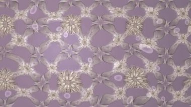 Renkli unsurlarla hareketli arka plan görüntüleri. Çiçekler. Eski model. Bayrak tarzı. Video kaydı. Şablon. Döngü. Kusursuz..