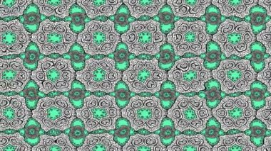 Renkli unsurlarla hareketli arka plan görüntüleri. Çiçekler. Eski model. Bayrak tarzı. Video kaydı. Şablon. Döngü. Kusursuz..