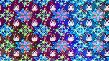 Küçük mavi çiçeklerle oldukça eski bir besin torbası deseni. Tekstil, kumaş, kapaklar, duvar kağıtları, baskı, paket, koleksiyon defteri, örgü, dekupaj için çiçek arkaplanı..