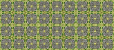 Süslü dekorasyon. Raster illüstrasyonu. Damask altın soyut çiçek Gri, yeşil ve nötr renkler üzerinde kusursuz desen.