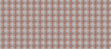 Modern çiçek arkaplanı. Parlak renkli çiçekleri ve gri, beyaz ve turuncu renklerde yaprakları olan şaşırtıcı, pürüzsüz çiçek deseni. Halk tarzı. Moda baskıları için zarif bir şablon.