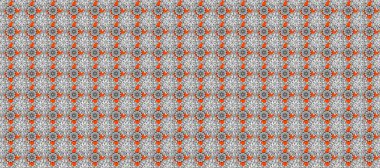 Modern çiçek arkaplanı. Parlak renkli çiçekleri ve gri, beyaz ve turuncu renklerde yaprakları olan şaşırtıcı, pürüzsüz çiçek deseni. Halk tarzı. Moda baskıları için zarif bir şablon.