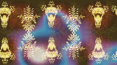 Kahverengi renkler ve parlak çiçekler üzerine soyut çizim deseni. Çiçeksel elementlerle süslenmiş zarif raster dokusu. Küçük çiçekte şirin bir çiçek deseni var..