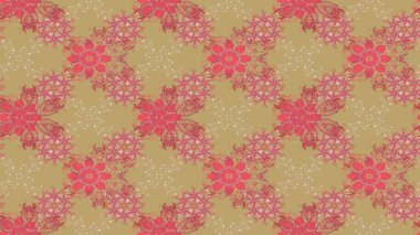 Farklı kar taneleri toplayıcısı, tarafsız ve pembe renklerde kış elementleri. Raster Noel soyut renkli arkaplan ve tatlı kar tanesi.