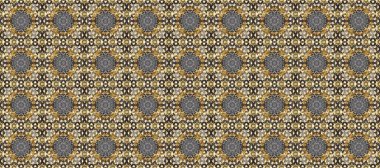 Kusursuz soyut bir arkaplan. Oriental raster klasik gri, bej, kahverengi ve altın desenli. Raster illüstrasyonu.