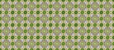 Yeşil, bej ve nötr renklerde altın element. Doku arka planında altın duvar kâğıdı. Barok tarzında altın çiçekli süs. Damask kusursuz yinelenen arkaplan.