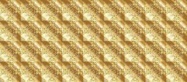 Bej, kahverengi ve altın elementli nötr renklerde geleneksel klasik altın raster deseni. Barok tarzında kusursuz bir doğulu süsü..