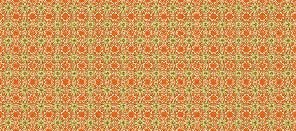Raster. Turuncu, bej ve nötr renklerde güzel çiçekleri olan kusursuz desen, suluboya çiçek deseni, duvar kağıdı, kart veya kumaş için fayanslı.