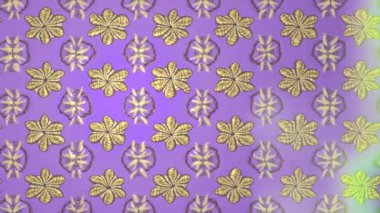 Renkli unsurlarla hareketli arka plan görüntüleri. Çiçekler. Eski model. Bayrak tarzı. Video kaydı. Şablon. Döngü. Kusursuz..