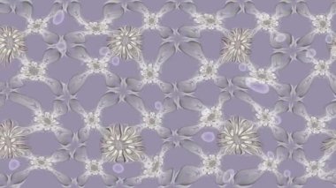 Renkli unsurlarla hareketli arka plan görüntüleri. Çiçekler. Eski model. Bayrak tarzı. Video kaydı. Şablon. Döngü. Kusursuz..