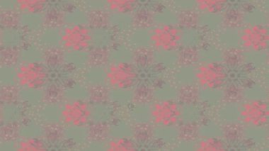 Renkli unsurlarla hareketli arka plan görüntüleri. Çiçekler. Eski model. Bayrak tarzı. Video kaydı. Şablon. Döngü. Kusursuz..