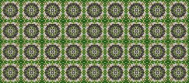 Yeşil ve gri renklerde altın yinelenen elementlerle soyut arkaplan. Kusursuz oryantal klasik altın desen.