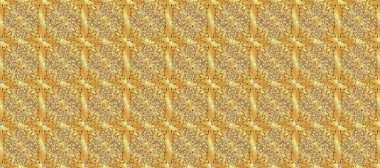 Noel altın kar tanesi kusursuz desen. Sembol bayramı, yeni yıl kutlamaları, altın desenler. Kış kar dokusu duvar kağıdı. Sarı, bej ve kahverengi üzerine altın kar taneleri.