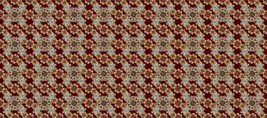 Kusursuz kıvırcık saçlar. Doğulu stili altın deseni altın elementlerle kahverengi ve bej renklerde arabesliyor. Raster altın desen.