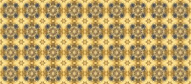 Kusursuz altın desenli bukleler. Doğu tarzı arabesk. Altın elementlerle bej ve sarı renklerde kusursuz desen. Raster. Parlak dantel, stilize çiçekler, şal desenli. Hassas altın desen.