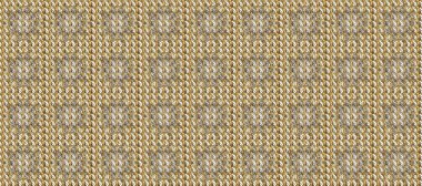 Doku arka planında altın duvar kâğıdı. Kahverengi ve bej renklerde altın element. Damask kusursuz yinelenen arkaplan. Barok tarzında altın çiçekli süs..