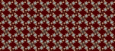 Doku arka planında altın duvar kâğıdı. Damask kusursuz yinelenen arkaplan. Barok tarzında altın çiçekli süs. Kahverengi, kırmızı ve gri renklerde altın element.