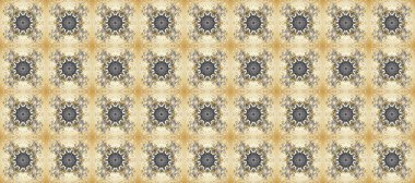 Raster klasik barok çiçeksiz altın desenli. Süslü dekorasyon. Lüks, kraliyet ve Viktorya dönemi konsepti. Altın desenli bej, gri ve nötr renklerde altın elementler.