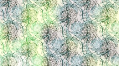 Kızılderili desenli desenli desenli şal deseni. Etnik Mandala süsü. Raster Henna dövme stili. Tekstil, tebrik kartı, boyama kitabı, telefon kılıfı baskısı için kullanılabilir.