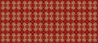 Kar tanesi kışı kırmızı, kahverengi ve bej renklerde izole edilir. Noel tasarımı için. Kutlamanın sembolü. Raster illüstrasyonu. Yeni yıl tabelası. Kırmızı, kahverengi ve bej simge silueti.