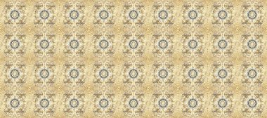 Kusursuz altın desen. Raster oryantal süs. Altın desenli bej, nötr ve kahverengi altın elementlerle.