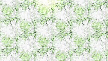 Sketch Floral Pattern in Raster illustration. Fancy fabric pattern. Colour Spring Theme sketch pattern Background. Flat Flower Elements Design.