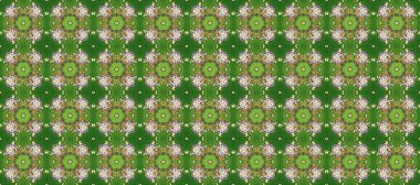 Doku arka planında altın duvar kâğıdı. Damask kusursuz yinelenen arkaplan. Barok tarzında altın çiçekli süs. Yeşil, gri ve bej renklerde altın element.