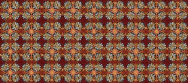 Raster oryantal süs. Barok tarzında kusursuz bir doğulu süsü. Geleneksel klasik altın desen. Altın desenli kahverengi, gri ve kırmızı altın elementlerle.