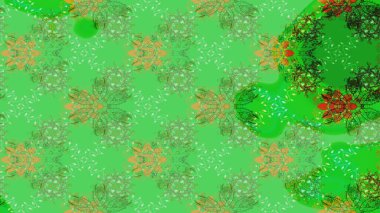 Meteoroloji buz koleksiyonu. Kış yeşili ve nötr noel kar kristal elementi. Xmas Frost kar taneleri izole edilmiş siluet sembolü. Kar tanesi raster arka planı. Raster illüstrasyonu.