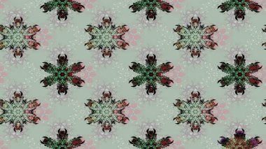 Kışın sembolü. Kar tanesi kışı. Renkli arka planda izole edilmiş suluboya kar taneleri. Raster illüstrasyonu.